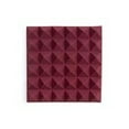 thumbnail image 2 of Gator GFW-ACPNL1212P-2PK Pair of 2 Inch - Thick Acoustic Foam Pyramid Panels 12x12 Burgundy, 2 of 5
