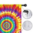 thumbnail image 4 of Blackout Kids Curtains,Rainbow Tie Dye Spiral Layer Pattern Childrens Insulated Curtains Set Of 2,Bedroom Essentials,Toddler Room Decor 42"x54", 4 of 5