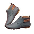 thumbnail image 4 of CEHVOM Bottines pour Femmes d'Automne et d'Hiver à Bout, Talon Compensé Bas, Chaussures Décontractées, 4 of 4