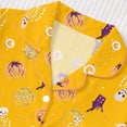 thumbnail image 6 of Tisuna Halloween Pajamas Set For Kids Girls Comfort Fit Skeleton Print Short Sleeve Tops And Shorts Sleepwear Toddler And Children Festival Party Homewear Set Size 5-6 Years Yellow, 6 of 9