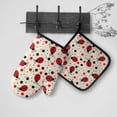 thumbnail image 6 of Ladybugs Oven Mitts and Pot Holders Insulated Gloves & Kitchen Counter Safe Mats for Cooking BBQ Baking Grilling (2-Piece Set), 6 of 6