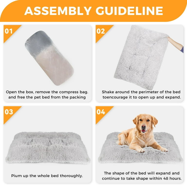 Katieovy Extra Large Plush Dog Bed, 50" x 34" photo 6