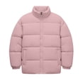 thumbnail image 3 of PNTUTB Fall Winter Men's Puffer Jacket Full Zip Stand Collar Coat Solid Color Quilted Casual Warm Comfort Trendy Outwear with Pockets, 3 of 7