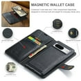 thumbnail image 6 of TECH CIRCLE for Google Pixel 8 Case, PU Leather Detachable Vintage Wallet Flip Magnetic Closure Drop Protective Slim Card Holder Phone Case Cover for Google Pixel 8 6.2" 2023, Black, 6 of 8