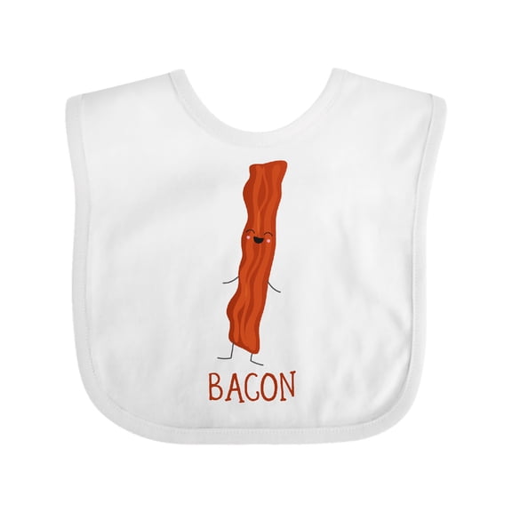 Inktastic Cute Kawaii Bacon Boys or Girls Baby Bib