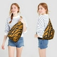 thumbnail image 3 of Cheetah Spot Sling Backpack - Tropical Leopard Design Shoulder Bag, Compact Lightweight Pack for Essentials, 3 of 4