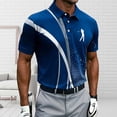 thumbnail image 4 of Zysthvn Athletic Shirts for Men Tall and Big Summer Polo Golf T Shirts for Men Short Sleeve Printed Turn Down Collar Shirts, 4 of 5