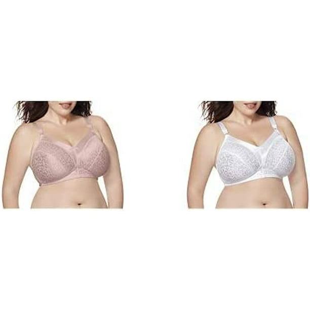 Just My Size Wireless Bra Pack, Full Coverage, Leopard Satin, Wirefree