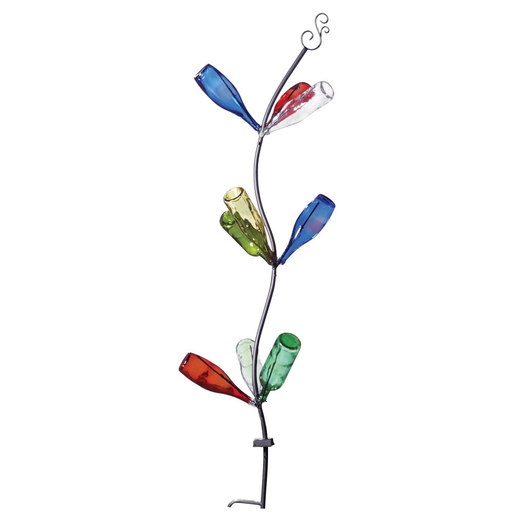 Wine Bottle Tree Solar Garden Stake
