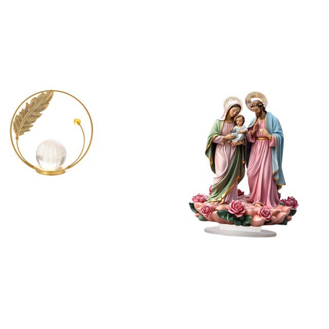 Estatua de bola de cristal,Estatuas de bolas de cristal para decoración del hogar,escritorio interior,Escultura de bola de cristal Figura de hierro Decoración,Letrero de mesa,Decoración de