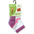 thumbnail image 3 of Girls' Sport Ankle Socks, 4-Pack, 3 of 3