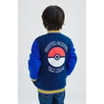 thumbnail image 4 of Pokemon Pikachu French Terry Varsity Zip Up Bomber Jacket Little Kid to Big Kid, 4 of 5