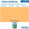 thumbnail image 2 of PINTURA VINILICA ACUA COVER COLOR CHABANO MATE ACUARIO CUBETA, 2 of 5
