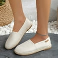 thumbnail image 2 of Flat Shoes for Women Hollow Platform Casual Shoes Solid Color Breathable Espadrilles, 2 of 9