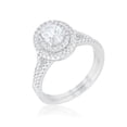 thumbnail image 1 of Womens Oval Wedding Ring Set - Size 10, 1 of 1