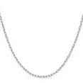 thumbnail image 2 of 925 Sterling Silver Rhodium Plated 2.0mm Sparkle-Cut Forzantine Chain Necklace 16 Inch Chain Necklace for Women and Men, 2 of 2