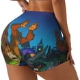 thumbnail image 2 of Saiise Scooby-Doo Print Workout Shorts for Women Gym Yoga Running Sport Active Exercise Fitness Shorts-X-Large, 2 of 8