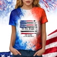 thumbnail image 6 of Leey-World 250 Year Anniversary America Women Tee Shirts Women's July 4th American Flag T Shirts(Watermelon Red,XL), 6 of 7