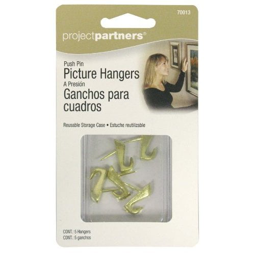 Project Partner 70013 Push Pin Picture Hangers Walmart Com