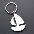 thumbnail image 2 of Keyring Ship Boat Sailboat Pendants Keychain Gift (silver 1pc), 2 of 4