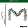 thumbnail image 3 of Christmas Garland Christmas Flocked Artificial Garland Seasonal Holiday Greenery Décor for Wall Window Stairway Mantle Living Room Fireplace & Porch Home Winter Decoration, 3 of 4