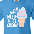 thumbnail image 4 of Inktastic All You Need is Ice Cream with Ice Cream Cone Youth T-Shirt, 4 of 5