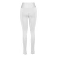 thumbnail image 5 of HUPOM Womens Dress Pants Stretchy Pants For Women In Clothing Compression High Waist Rise Long Straight-Leg White L, 5 of 6