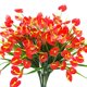 thumbnail image 2 of Flores Falsas Artificiales de 16 Racimos Plantas Anturio Falso Arbustos de Plastico Matas Verdor Jardinera Exterior Interior Decoraciones de Casa, 2 of 5