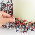 thumbnail image 5 of Fake Americana Pip Berry Wreath - For Farmhouse Home Decor, Entryway Doors or Centerpiece Decorations, 5 of 6