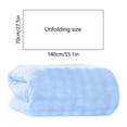 thumbnail image 3 of Vfedsrsge Extra Large Coral Fleece Bath Towel - Super Absorbent, Fast Drying, Lightweight 55x28 Inches - Blue, Hotel Spa Soft, Lint Fade Resistant for Bathroom, 3 of 6