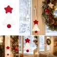 thumbnail image 6 of Leodye 1PCS Star Shaped Christmas Tree Ornaments Mini Ball Hangable Pendants for Holiday Window Home Wreath and Christmas Tree Atmosphere Decoration -4.5x2.5in, 6 of 7