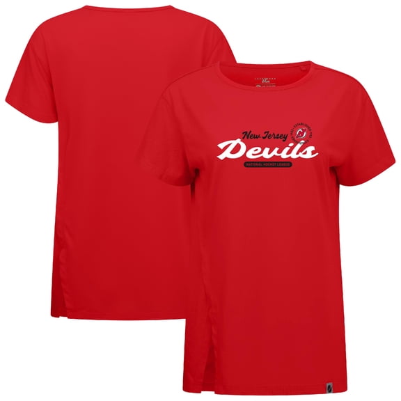 Women's Levelwear  Red New Jersey Devils Influx Monument T-Shirt