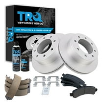 TRQ Rear Brake Pad & Rotor Kit BKA38739 Fits Select 2008-2016 Chevrolet Express 3500 , 2008-2016 GMC Savana 3500