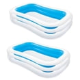 thumbnail image 1 of Intex Swim Center 103in x 69in x 22in Outdoor Inflatable Swimming Pool (2 Pack), 1 of 3