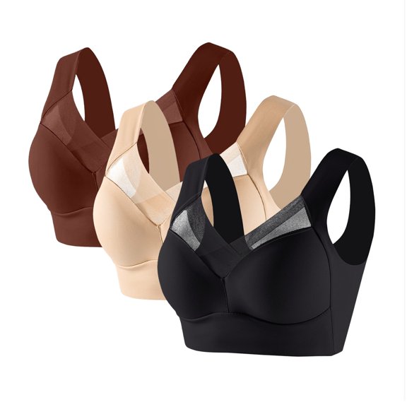 Womens Loose Fit Casual Tank Tops for Women Powerful Wireless Bra Full Figure Ice Anti Sagging Correcting Bras Summer Tops Layering And Everyday Wear