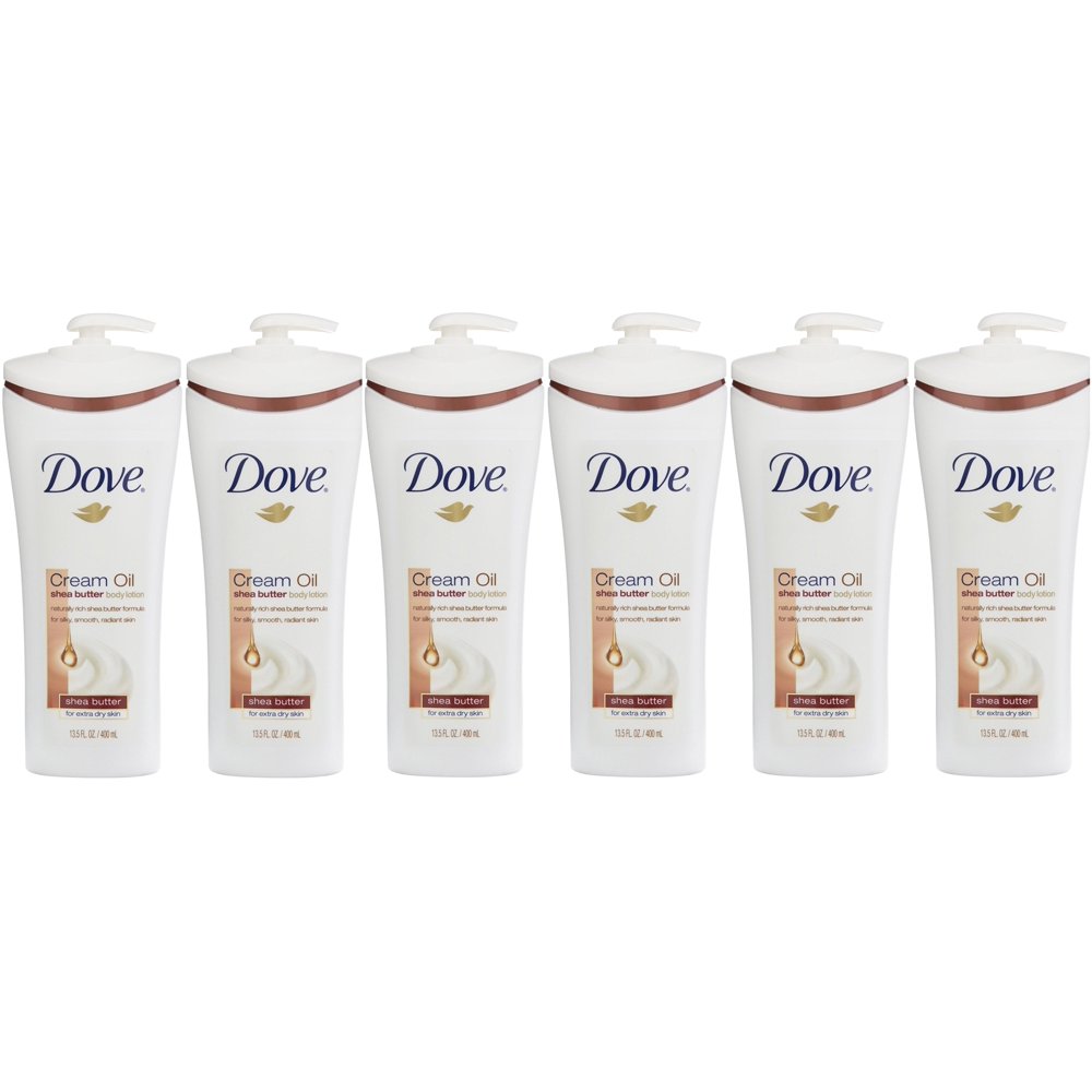 Dove Cream Oil Shea Butter Body Lotion 13.5 oz (Pack of 6) Walmart