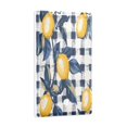 thumbnail image 2 of Yayeee Blank Wall Plate Cover 1-Gang 4.5"x2.7" Home Unused Decorative Outlet, Beige Plaid Lemon, 2 of 7