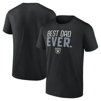 Men's Black Las Vegas Raiders Best Dad Ever Team T-Shirt