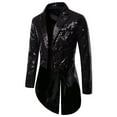 thumbnail image 1 of TheFound Complet pour Homme Paillettes Brillantes Col Rabattu Bal Queue-de-Pie Smoking, 1 of 5