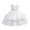 Z-White46, variant on Girls Dresses Solid Color Ball Gown Sleeveless O-Neck Beaded Bow Knot Puff Children Party Festival Trendy Infant Kids Dress