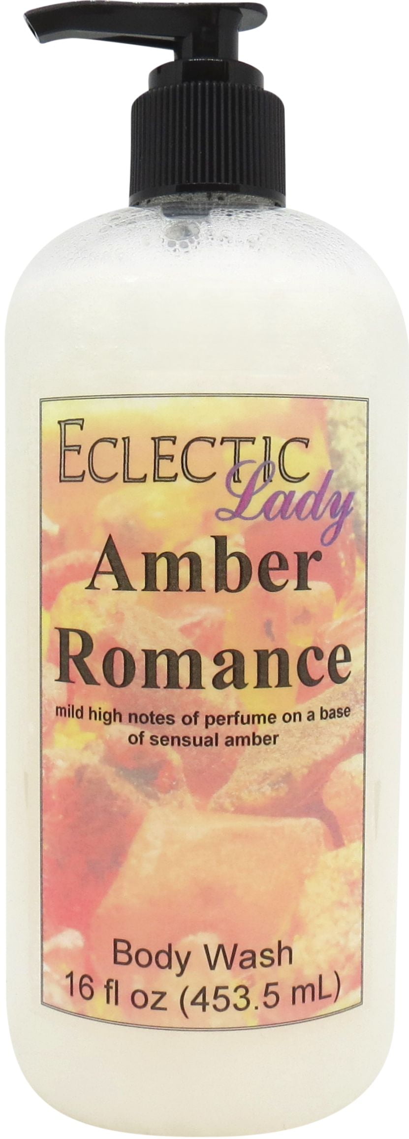 Amber Romance Body Wash by Eclectic Lady, Liquid Shower Gel for Women