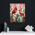 thumbnail image 4 of Merry Christmas Wall Art Print, Lovely Rings,, Gifts Art Painting, Colorful Lettering -Happy New Year Canvas Poster for Living Room Bedroom Decor, 4 of 4