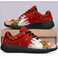 thumbnail image 5 of Coolcustomize Custom Christmas Walking Sneakers, Snowman Design, Comfortable Lightweight Running Shoes, Festive Holiday Footwear for Women, 5 of 6