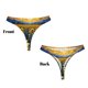 thumbnail image 3 of Balery Starry Sky Moon Sunflower Tangas de Algodón para Mujer con Estampado – Ropa Interior Sexy, Transpirable, G-string-Small, 3 of 6