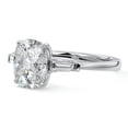 thumbnail image 2 of Bow Jewel Cushion Cut Excellent 2 Ct Diamond Ring for Women - 14K White Gold Plated Solitaire Ring - 3 Stone Engagement Ring for Her - Wedding Jewelry for Women, 2 of 3