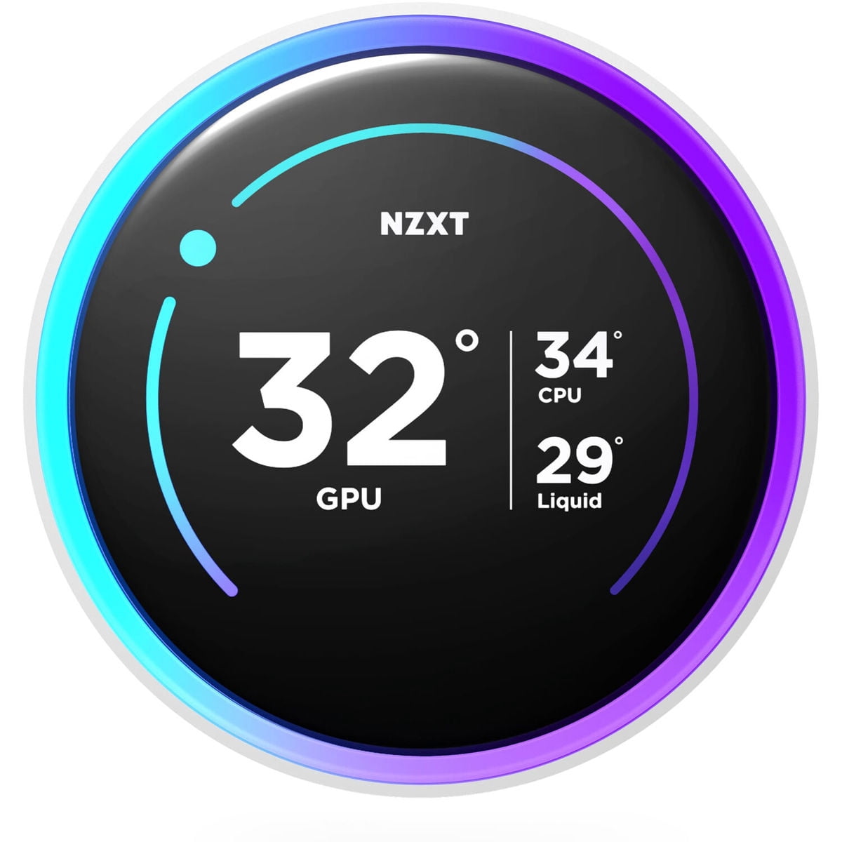 NZXT Kraken Elite RGB 240mm All-in-One Liquid CPU Cooler with LCD Display, White