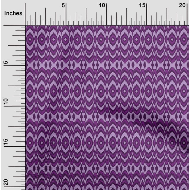 oneOone Polyester Lycra Fabric Ethnic Geometric Flame Stitch Decor Fabric Printed BTY 56 Inch Wide