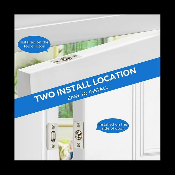 de Bola para Puerta de ClóSet, de Bola para Puertas Interiores, de Rodamiento de Bolas Ajustable Dual Plateado, Paquete de 4