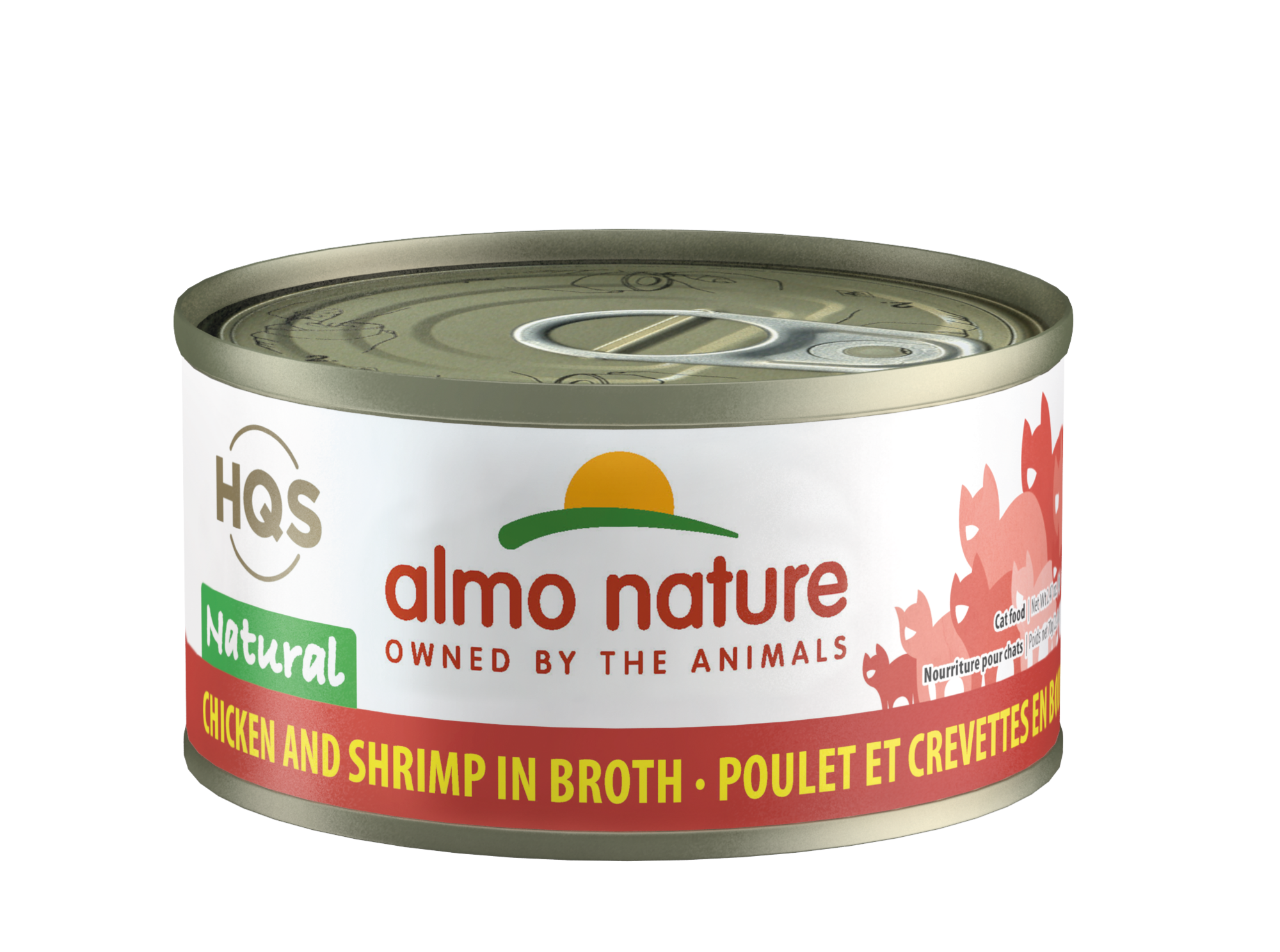 24 Pack) Almo Nature HQS Chicken and Liver in Grain Free Cat Food, 2.47 oz. Cans -
