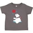thumbnail image 3 of Inktastic Polar Bear, Bear with Scarf, Cute Bear, Snowflakes Boys or Girls Toddler T-Shirt, 3 of 5